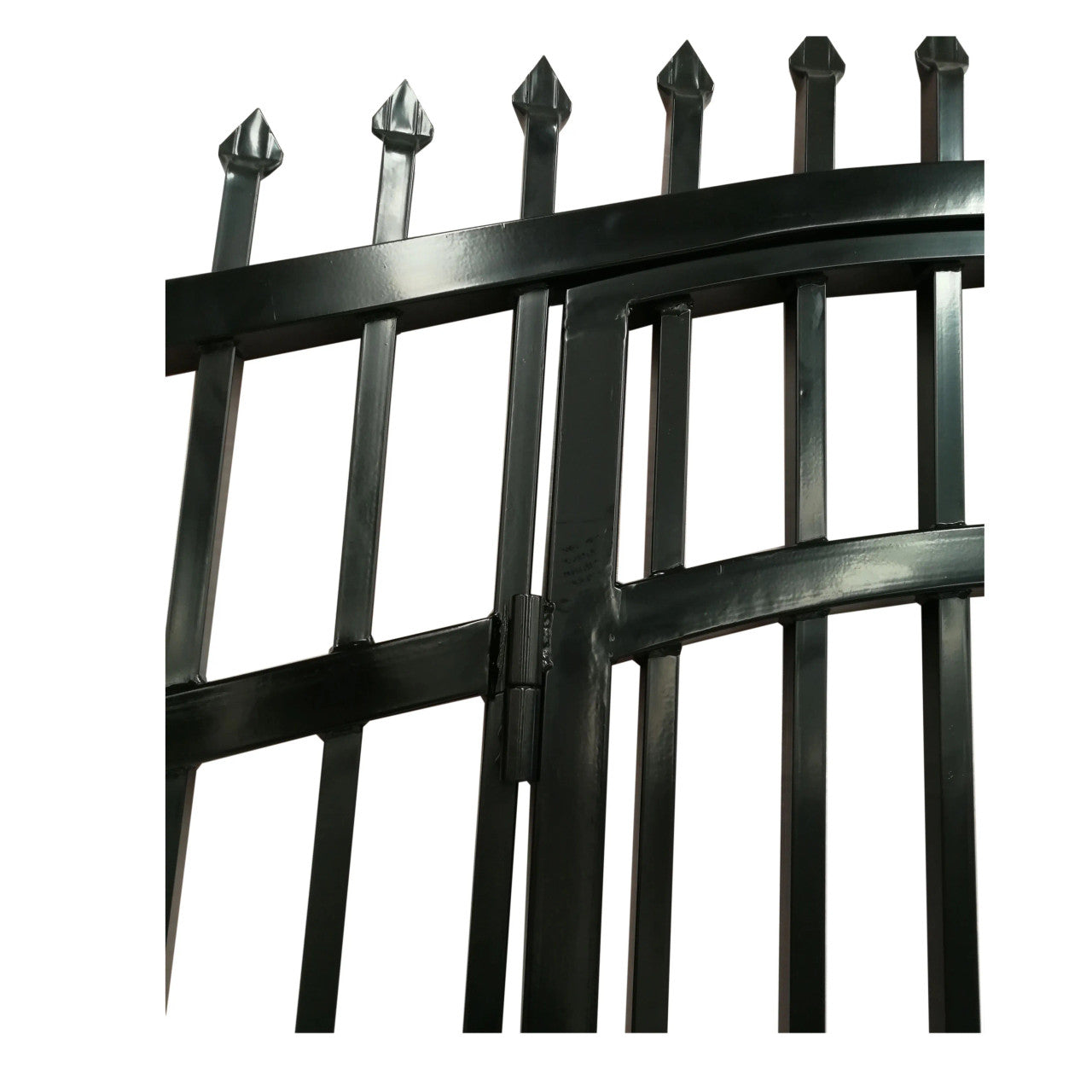 Chery Industrial 16x7 ft Steel Dual Swing Driveway Gate with Pedestrian Door
