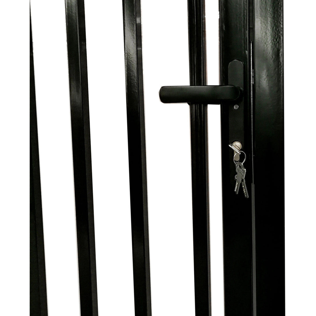 Chery Industrial 16x7 ft Steel Dual Swing Driveway Gate with Pedestrian Door