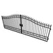 Chery Industrial 18x8 ft Steel Dual Swing Driveway Gate