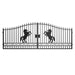 Chery Industrial 18x8 ft Steel Dual Swing Driveway Gate