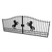 Chery Industrial 18x8 ft Steel Dual Swing Driveway Gate