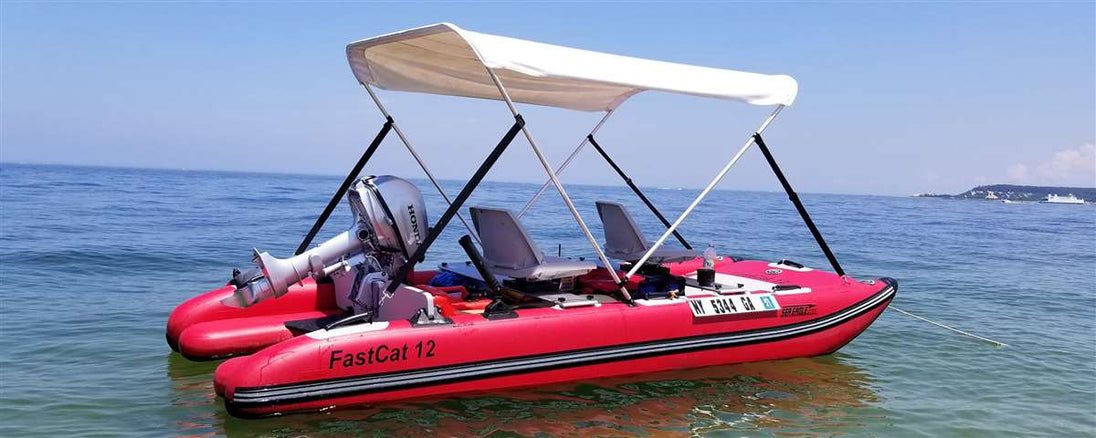 Sea Eagle FastCat12™ Catamaran - Deluxe - On Water