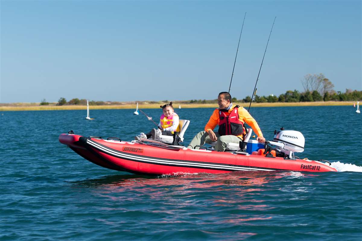 Sea Eagle FastCat12™ Catamaran - Deluxe - Lifestyle Shot
