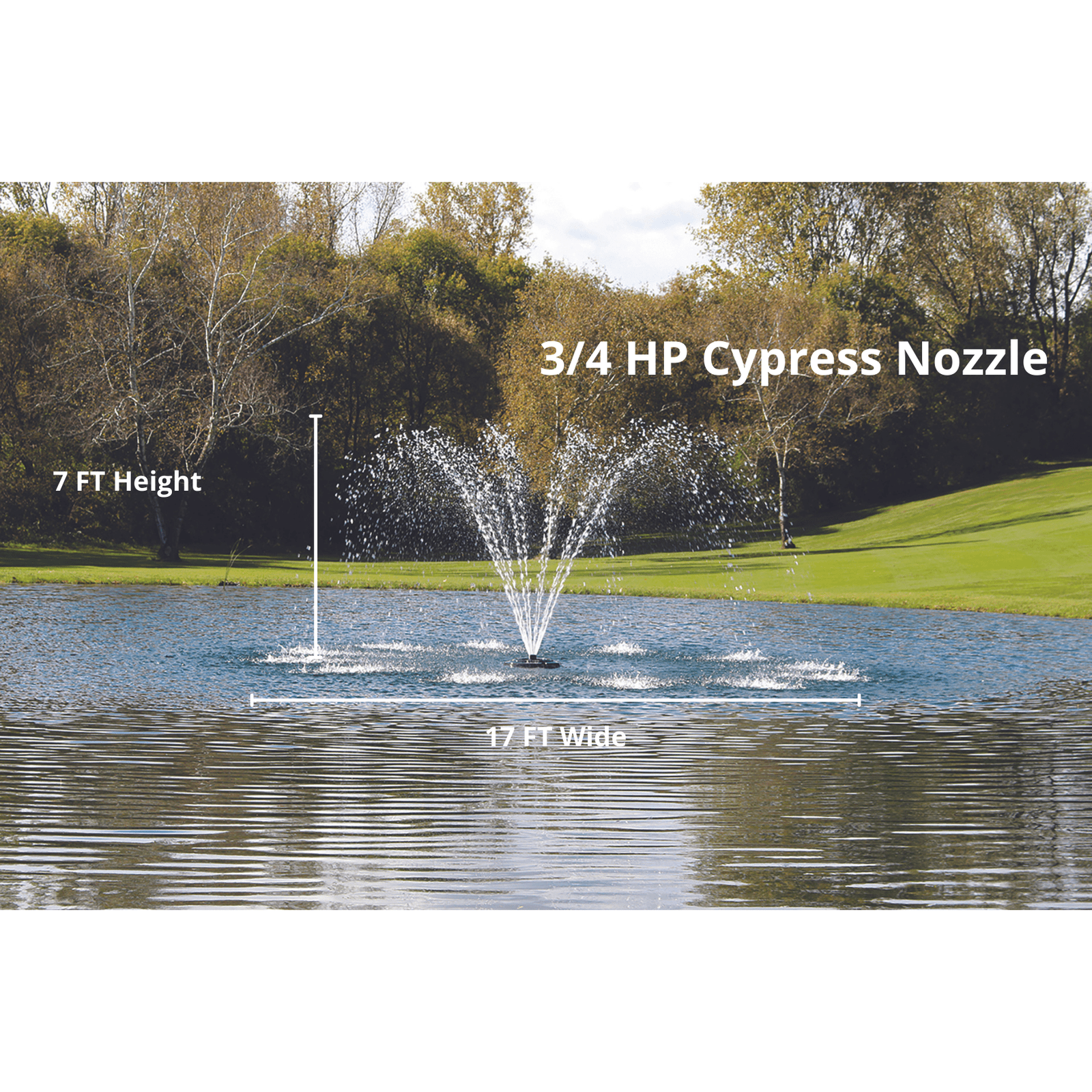 Kasco Marine | J Series Decorative Display Fountain 3/4 HP for Small Ponds