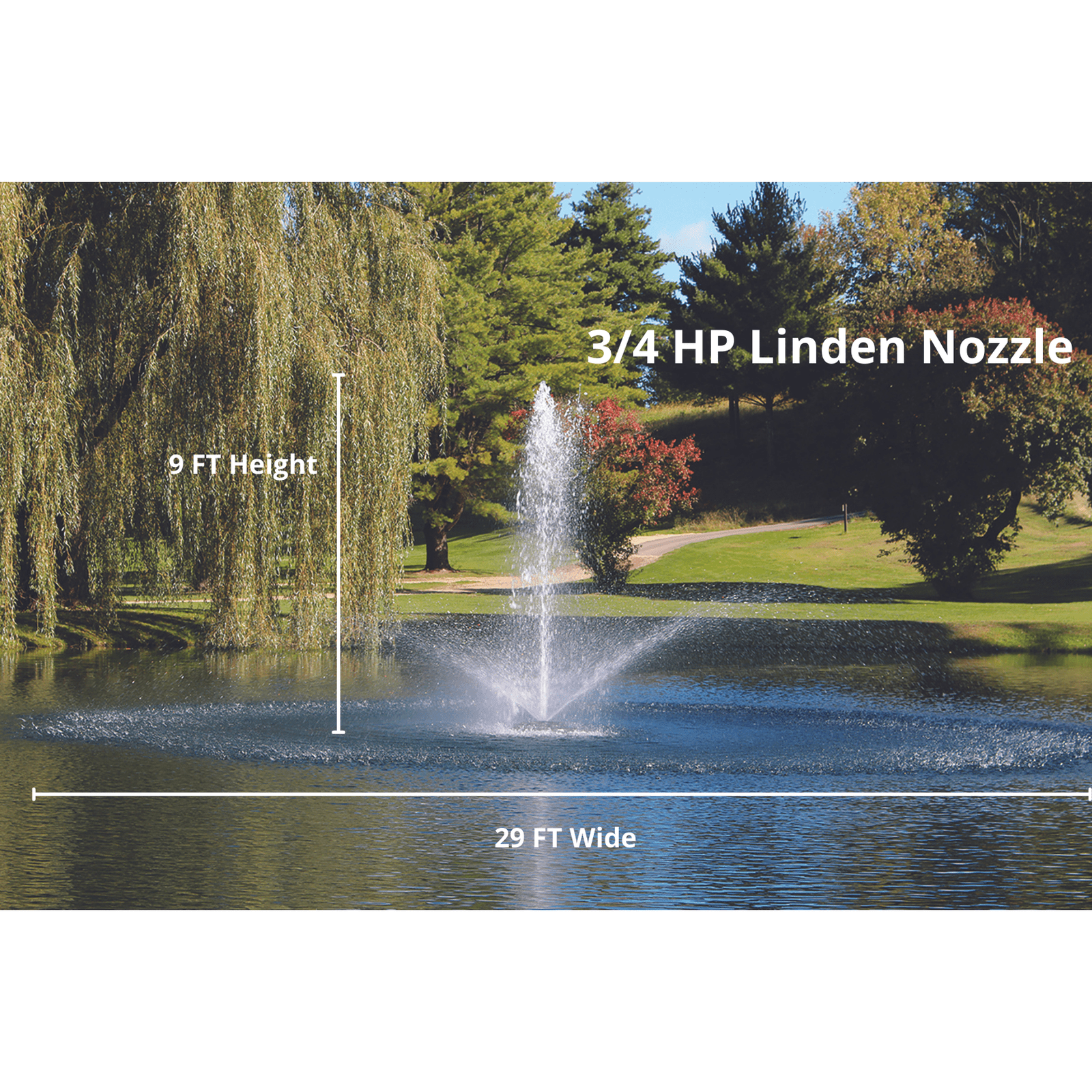 Kasco Marine | J Series Decorative Display Fountain 3/4 HP for Small Ponds