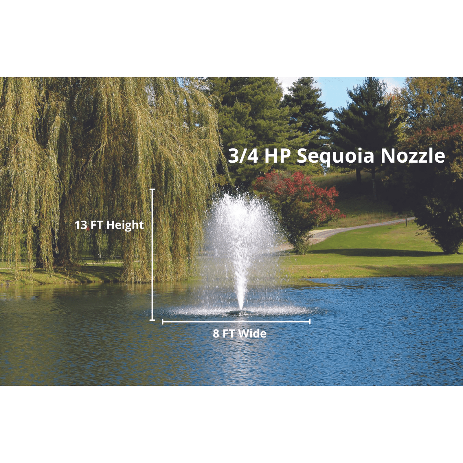 Kasco Marine | J Series Decorative Display Fountain 3/4 HP for Small Ponds