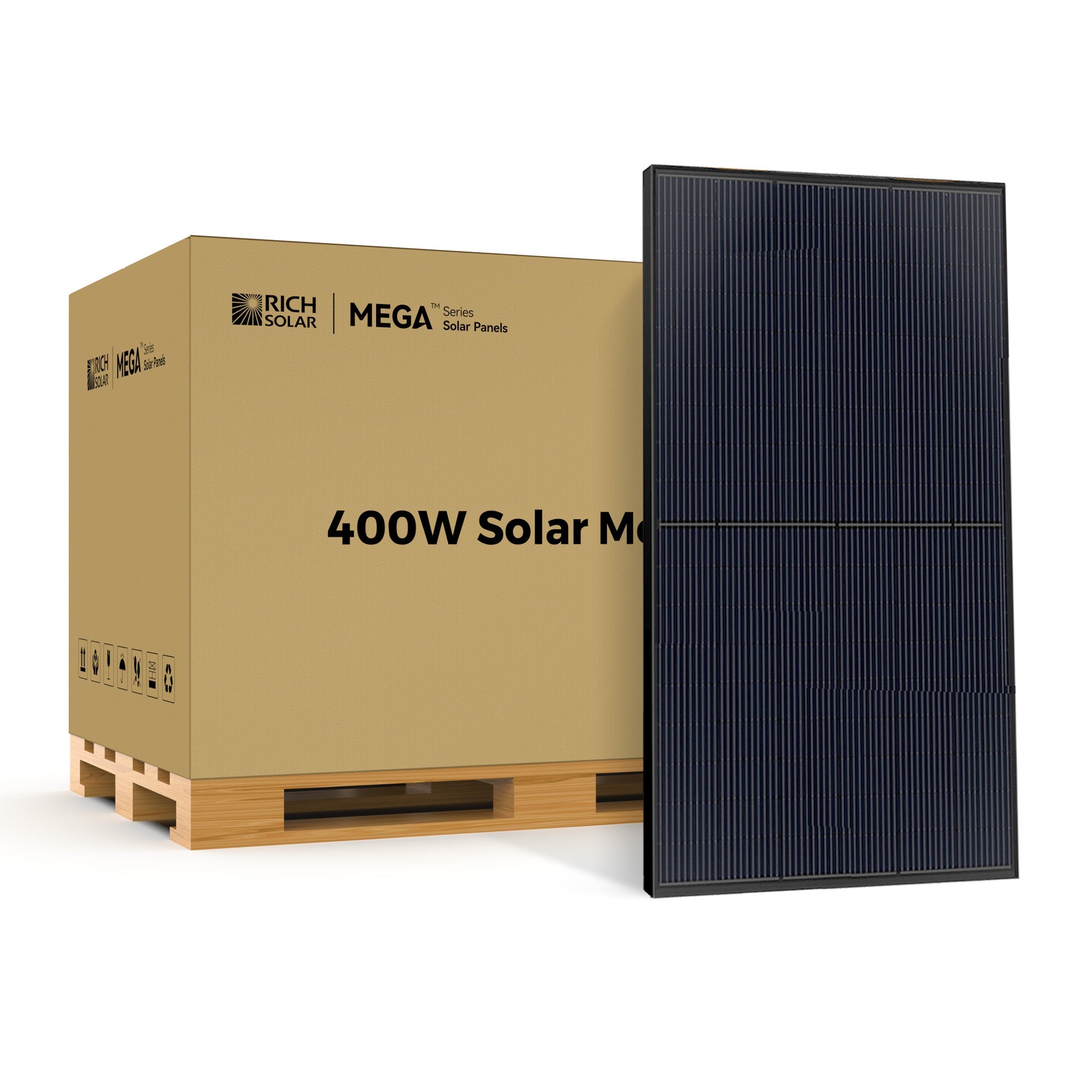 MEGA 400 | 400 Watt Solar Panel | Premium Grid-tie or Off-grid Solar Panel for Residential, Commercial, Agriculture | 25-Year Output Warranty | UL Certified