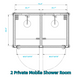 Chery Industrial 2 Private Mobile Shower Room
