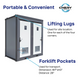 Chery Industrial 2 Private Toilet Stalls Portable Restroom
