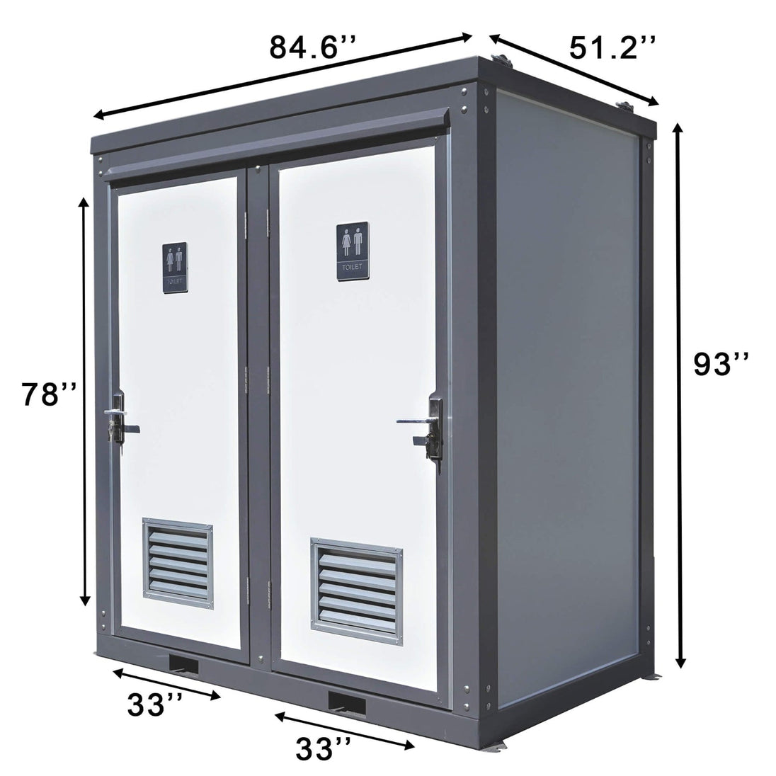 Chery Industrial 2 Private Toilet Stalls Portable Restroom