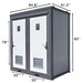 Chery Industrial 2 Private Toilet Stalls Portable Restroom