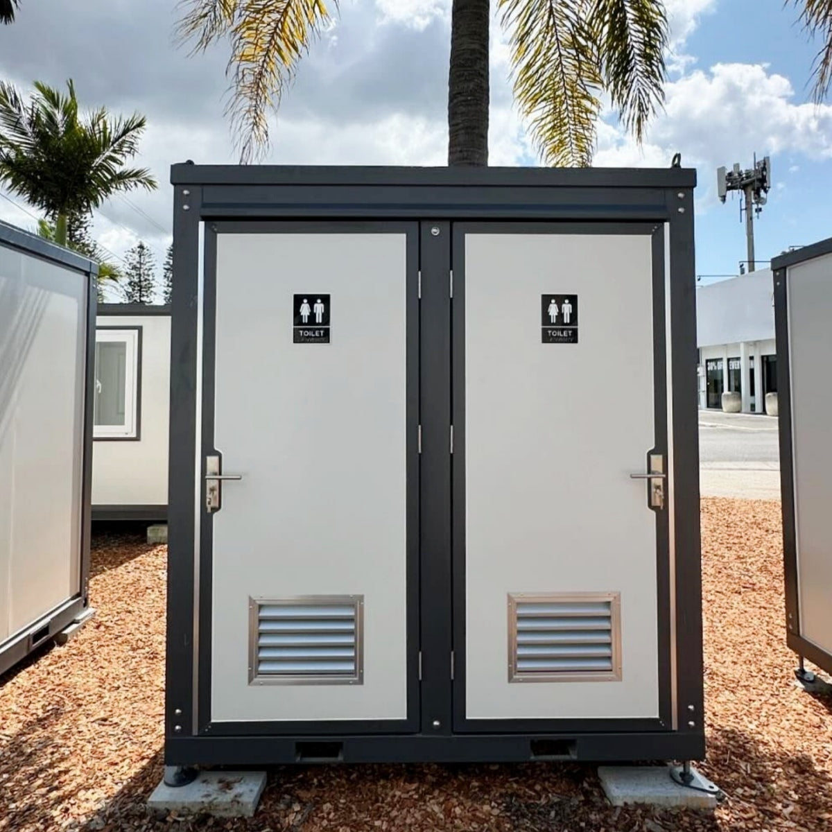 Chery Industrial 2 Private Toilet Stalls Portable Restroom