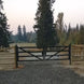 Chery Industrial 20 ft Farm Driveway Gate with Diagonal Tubes, Dual Swing