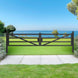 Chery Industrial 20 ft Farm Driveway Gate with Diagonal Tubes, Dual Swing