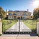 Chery Industrial 16x8 ft Dual Swing Driveway Gate with Star Pattern