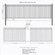 Chery Industrial 20ft Steel Sliding Driveway Gate with 5ft Pedestrian Gate