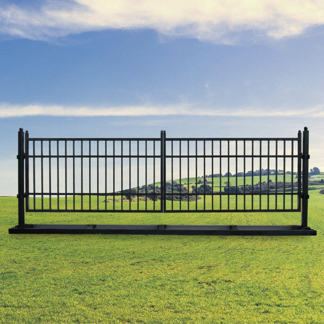 Chery Industrial 20 ft Steel Farm Driveway Gate
