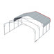 Chery Industrial 20x20 ft Outdoor Metal Carport