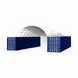 Chery Industrial | 20x40 ft Container Shelter with Closed Back Panel