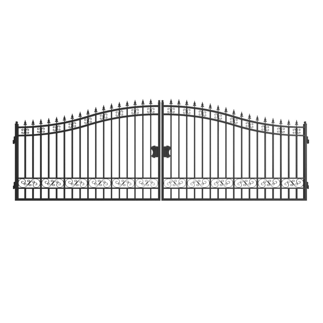 Chery Industrial 20x8 ft Steel Dual Swing Driveway Gate