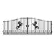 Chery Industrial 20x8 ft Steel Dual Swing Driveway Gate