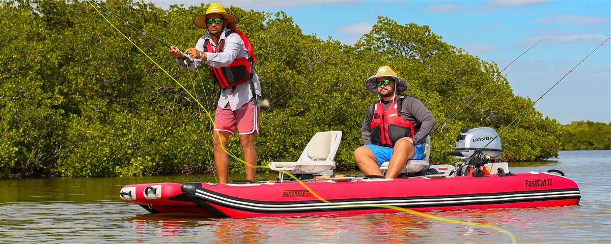 Sea Eagle FastCat12™ Catamaran - Deluxe - Action Shot