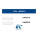 MRCOOL DIY Mini Split - 48,000 BTU 2 Zone Ductless Air Conditioner and Heat Pump with 50 ft. Install Kit, DIYM248HPW01C22