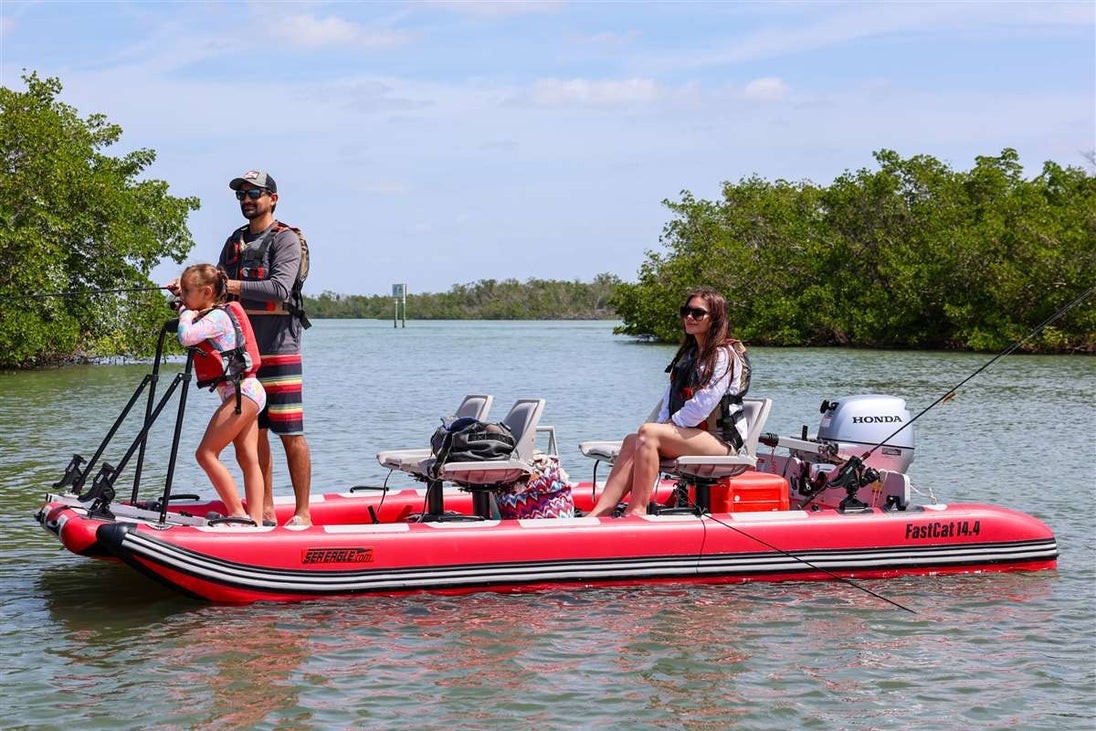 Sea Eagle FastCat14™ Catamaran - Deluxe - Storage View