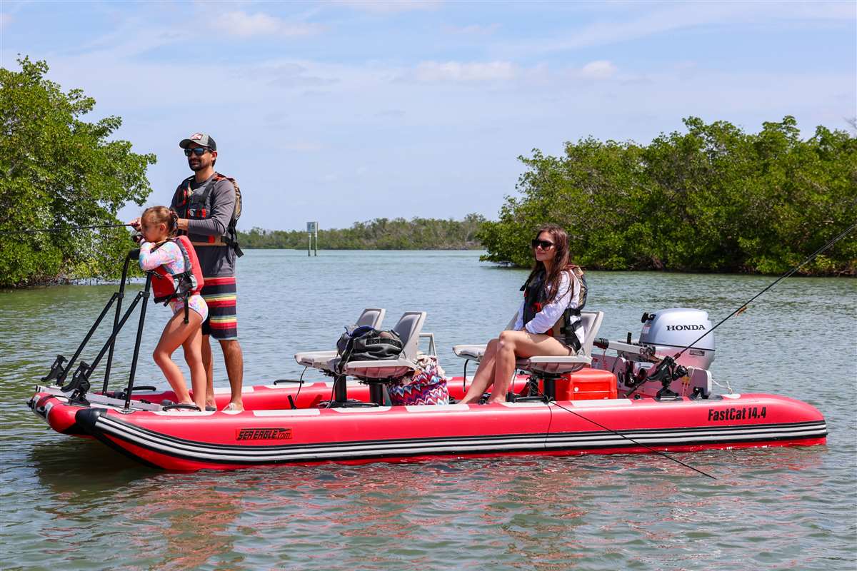 Sea Eagle FastCat14™ Catamaran - Deluxe - Storage View