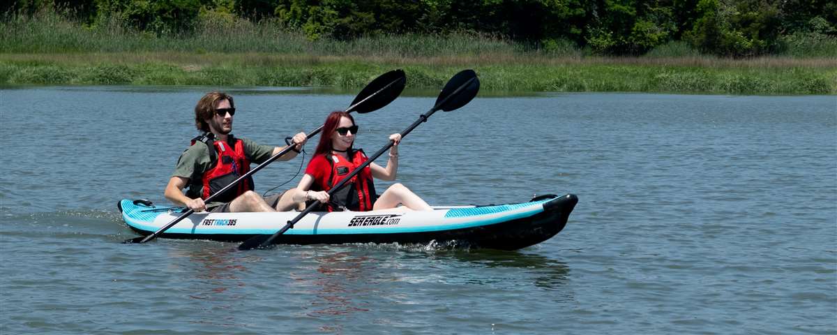 Sea Eagle 385ft FastTrack™ V-bottom - Pro Solo - On Water