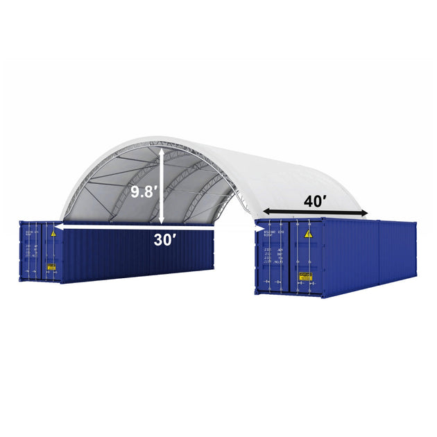 Chery Industrial 30'x40'x10' Double Truss Shipping Container Shelter