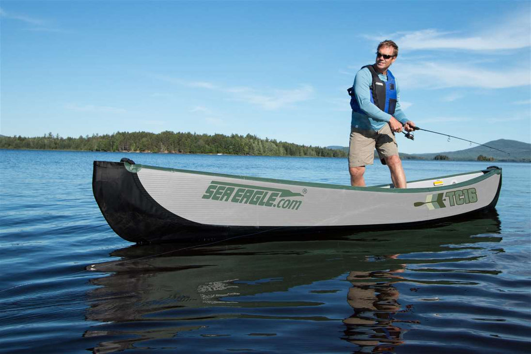 Sea Eagle TC16 - Electric Pump 3 person - Side View