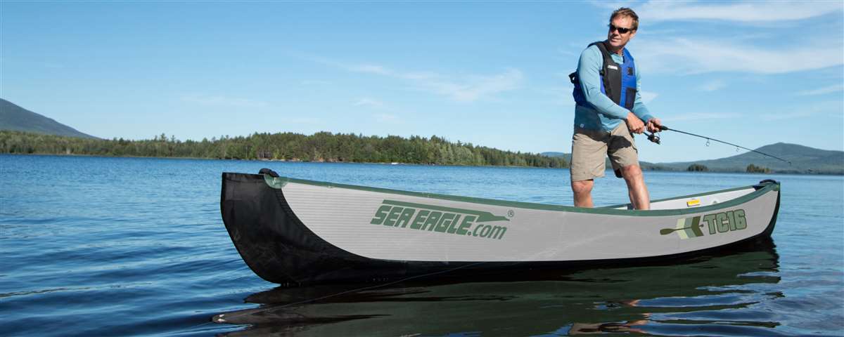 Sea Eagle TC16 - Electric Pump 3 person - Top View
