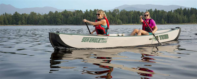 Sea Eagle TC16 - Startup with wood seats - Action Shot