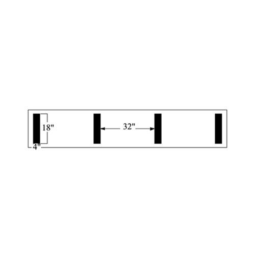Newstripe | Hash Mark Football Field Stencil | 10003340