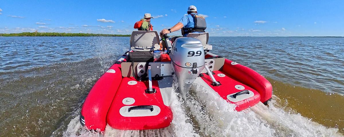 Sea Eagle FastCat14™ Catamaran - Deluxe - Action Shot