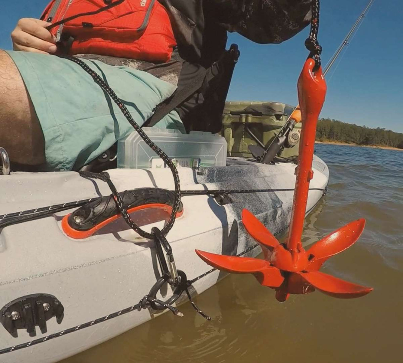 Vibe Kayaks | 3.5lb Grapnel Anchor and 25ft Rope