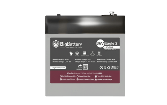 36V EAGLE2 1.63 kWh LiFePO4 Battery with Heater and Comms - Image 6