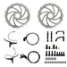 Eunorau | ENA 4-Piston Hydraulic Brake Sensor Set with 203MM Disc Brake Rotors | ENA-HYDRAULIC4P