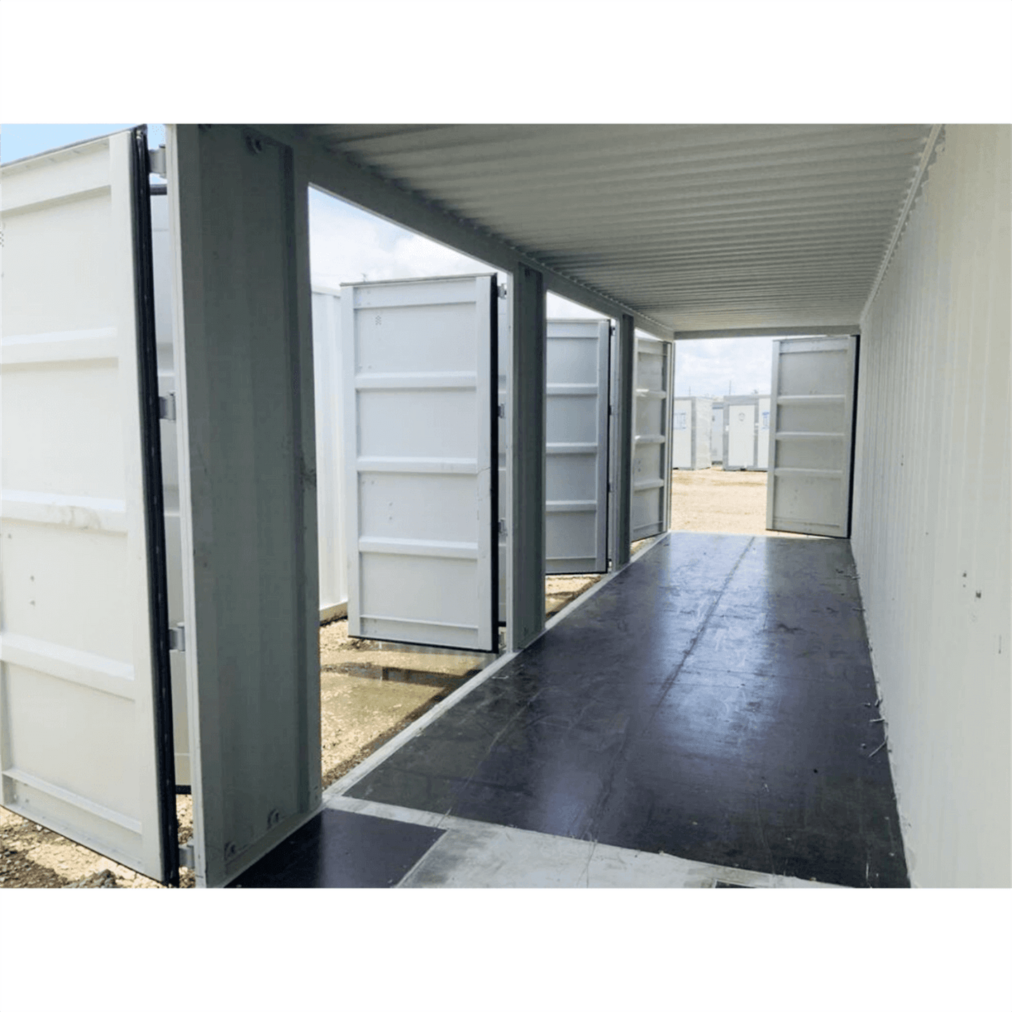 Chery Industrial 40ft High Cube Container with 4 Side Doors, with Logo