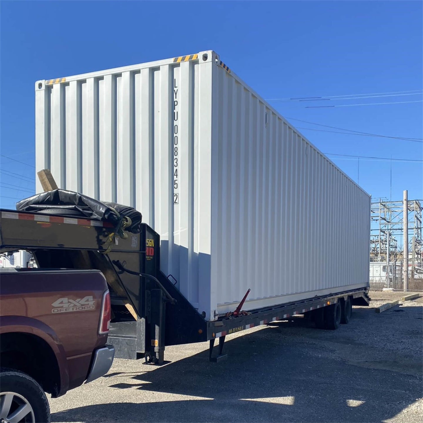 Chery Industrial 40ft High Cube Container with 4 Side Doors, with Logo