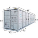Chery Industrial 40ft High Cube Container with 4 Side Doors, with Logo