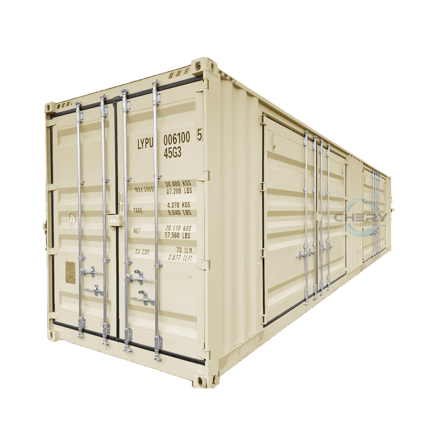 Chery Industrial 40ft High Cube Container with 2 Side Doors