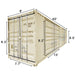 Chery Industrial 40ft High Cube Container with 2 Side Doors