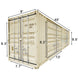 Chery Industrial 40ft High Cube Container with 2 Side Doors