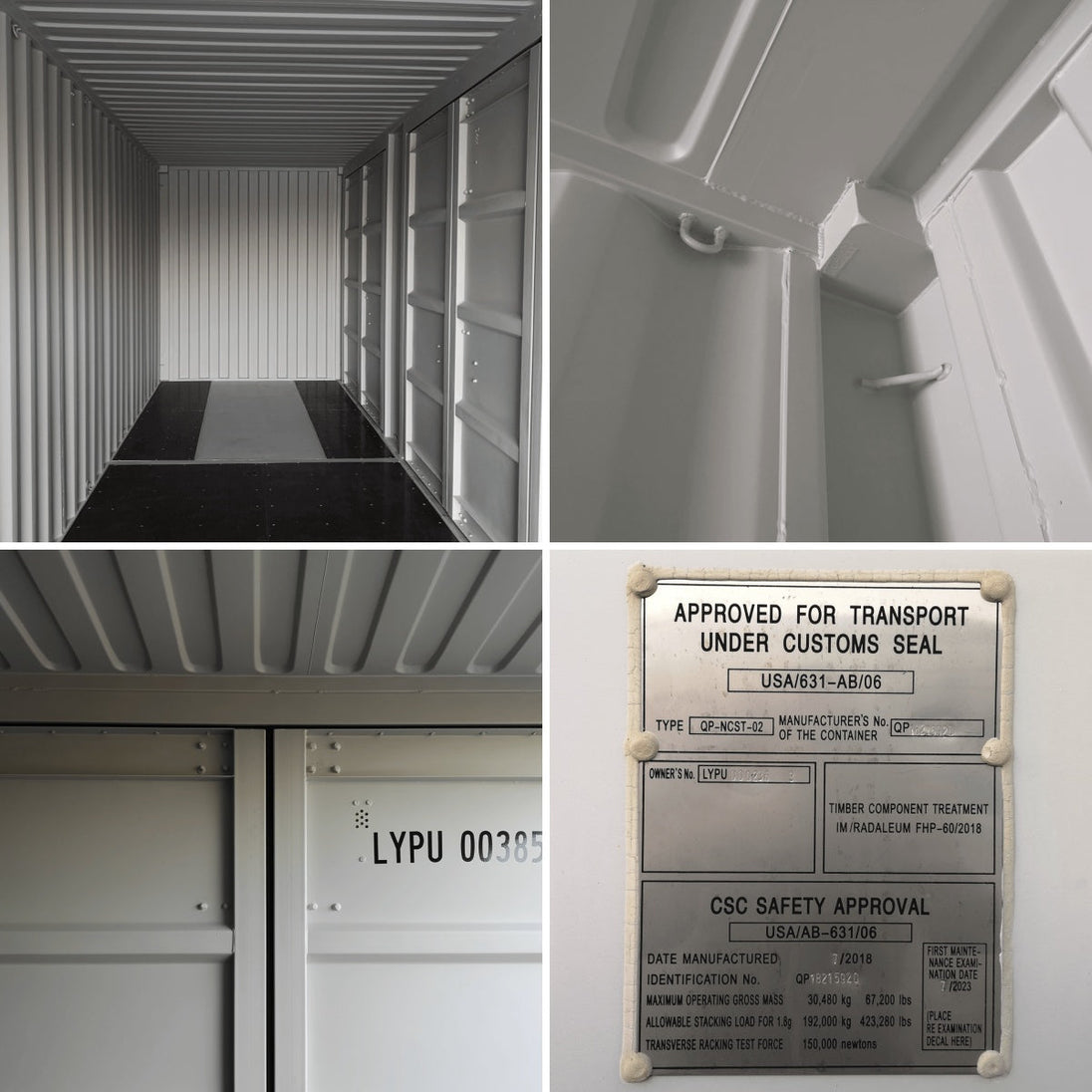 Chery Industrial 40ft High Cube Container with 4 Side Doors