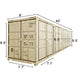 Chery Industrial 40ft High Cube Container with 4 Side Doors