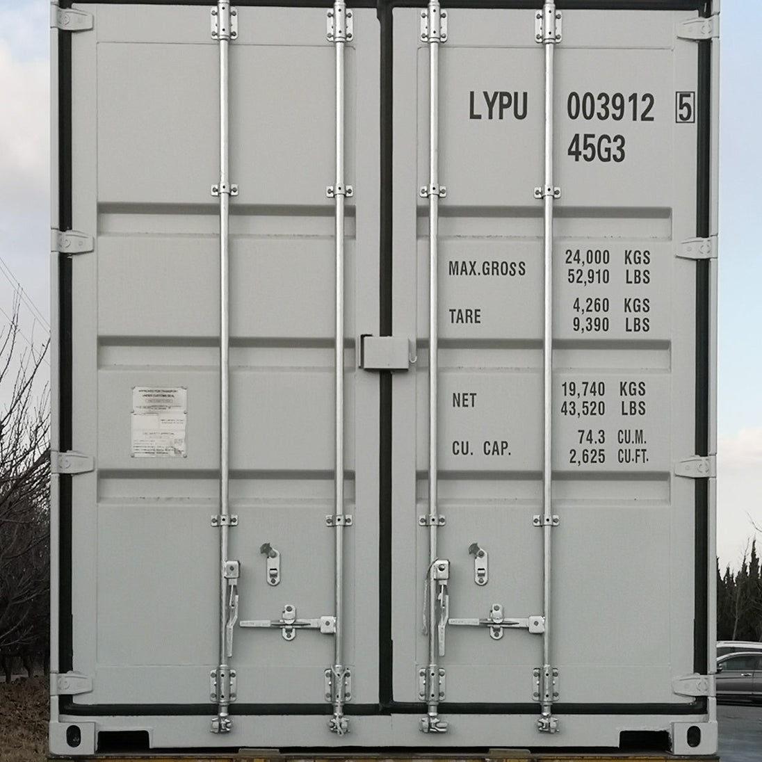 Chery Industrial 40ft High Cube Container with 4 Side Doors
