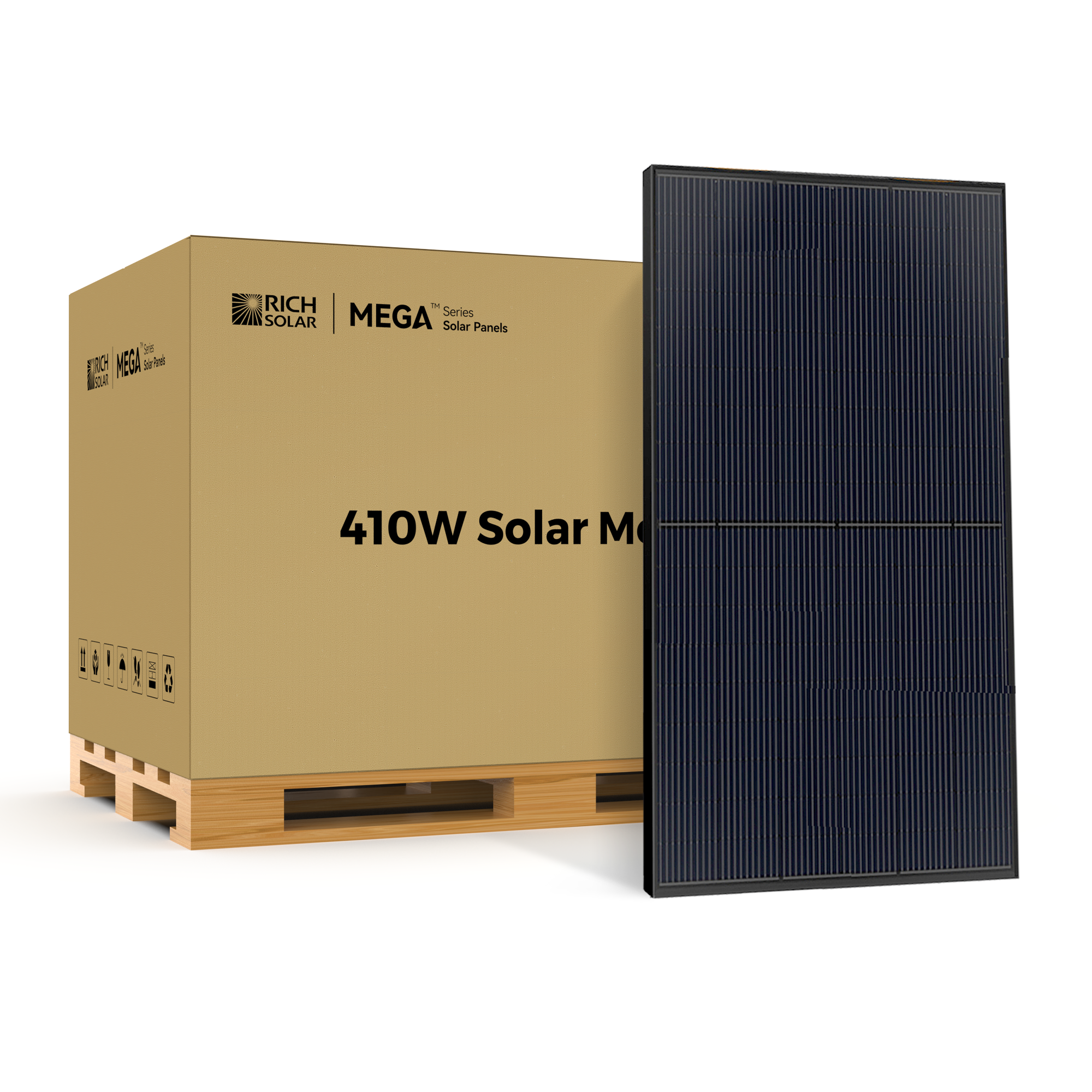 MEGA 410 | 410 Watt Solar Panel | Premium Grid-tie or Off-grid Solar Panel for Residential, Commercial, Agriculture | 25-Year Output Warranty | UL Certified