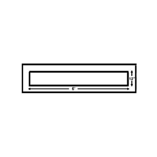 Newstripe | 72 Inch Stop Bar 12 Inches Wide | 10004436